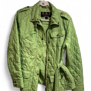 Barbour Women's Light Green Quilted Utility Jacket
